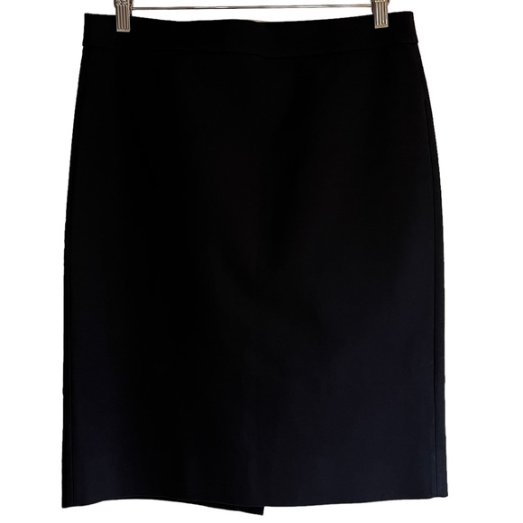 J. Crew No. 2 Pencil skirt in black stretch twill size 8 excellent condition - Picture 3 of 12